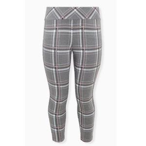 TORRID HEATHER GREY PLAID PIXIE CROP PANT Size 3